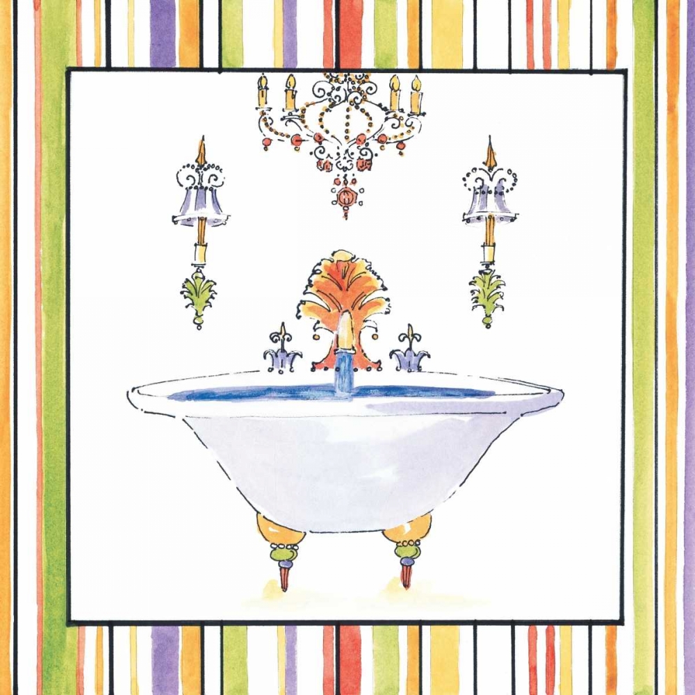 Striped Bath III art print by Liz Jardine for $57.95 CAD