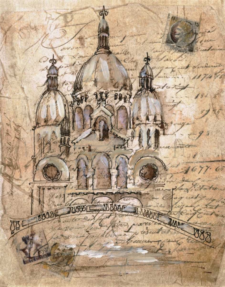 Sacre-Coeur art print by Liz Jardine for $57.95 CAD