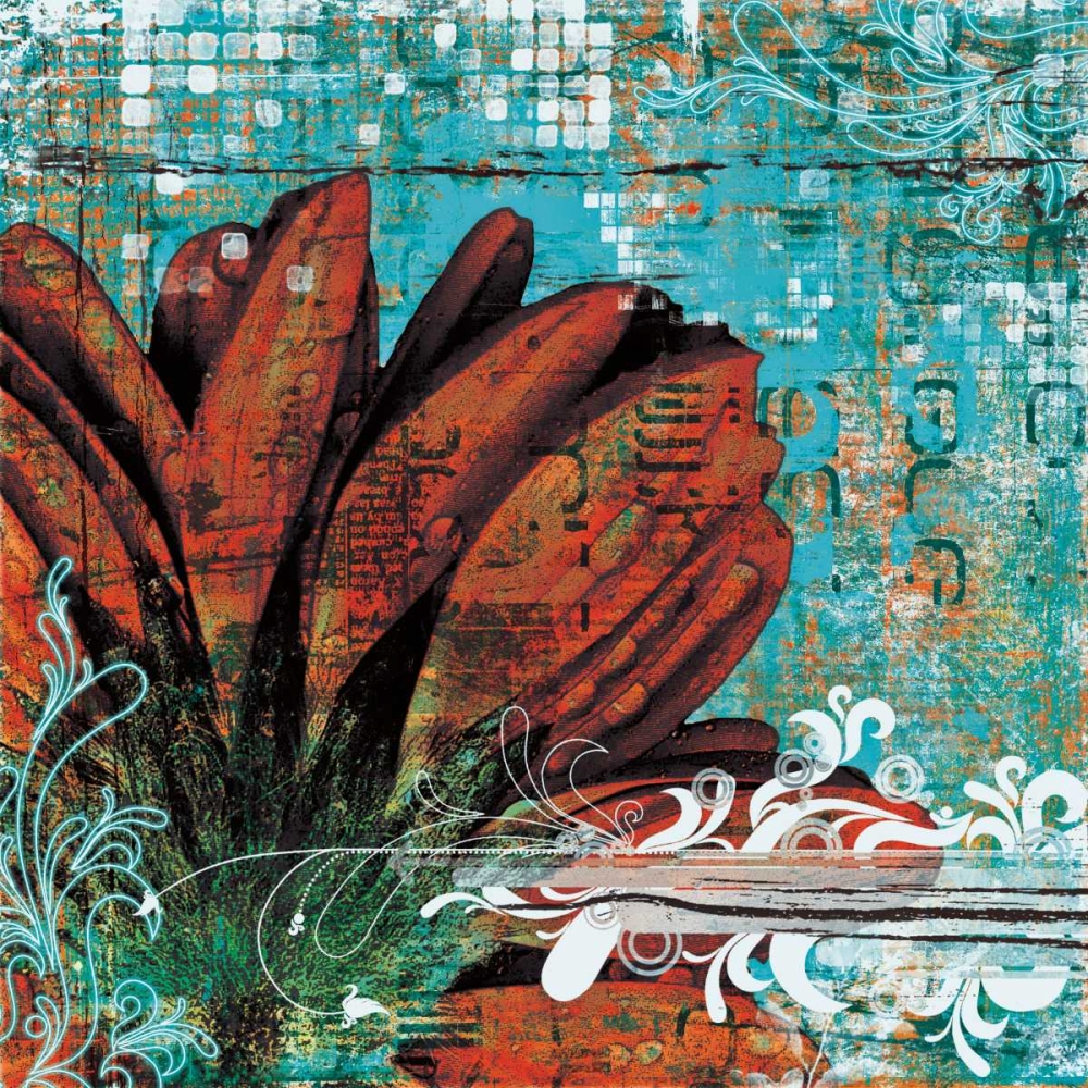 Graffiti Gerbera art print by Christina Lazar Schuler for $57.95 CAD