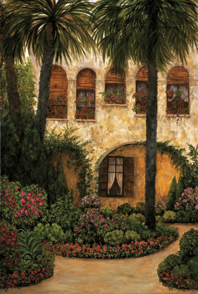 Patio Gerona art print by Montserrat Masdeu for $57.95 CAD