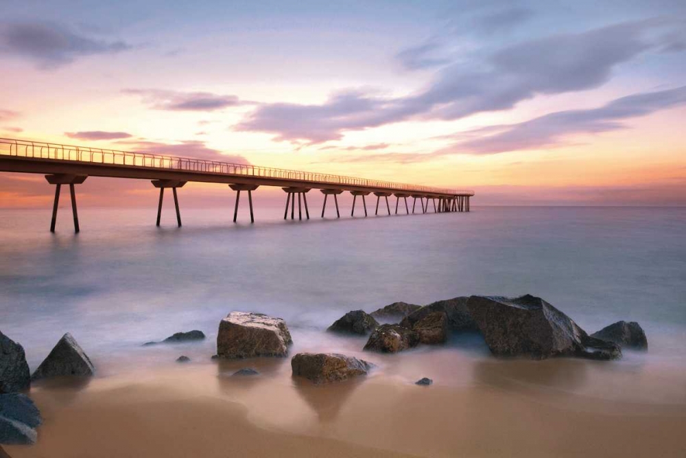 The Pier art print by Sergi Mora for $57.95 CAD