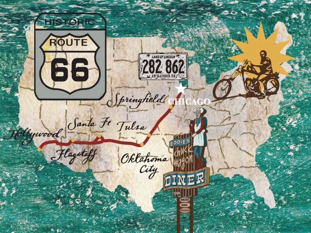 Retro Roadtrip II art print by James Nocito for $57.95 CAD