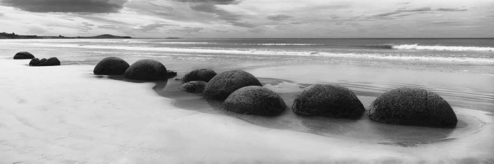 Moeraki Boulders Panorama art print by Monte Nagler for $57.95 CAD