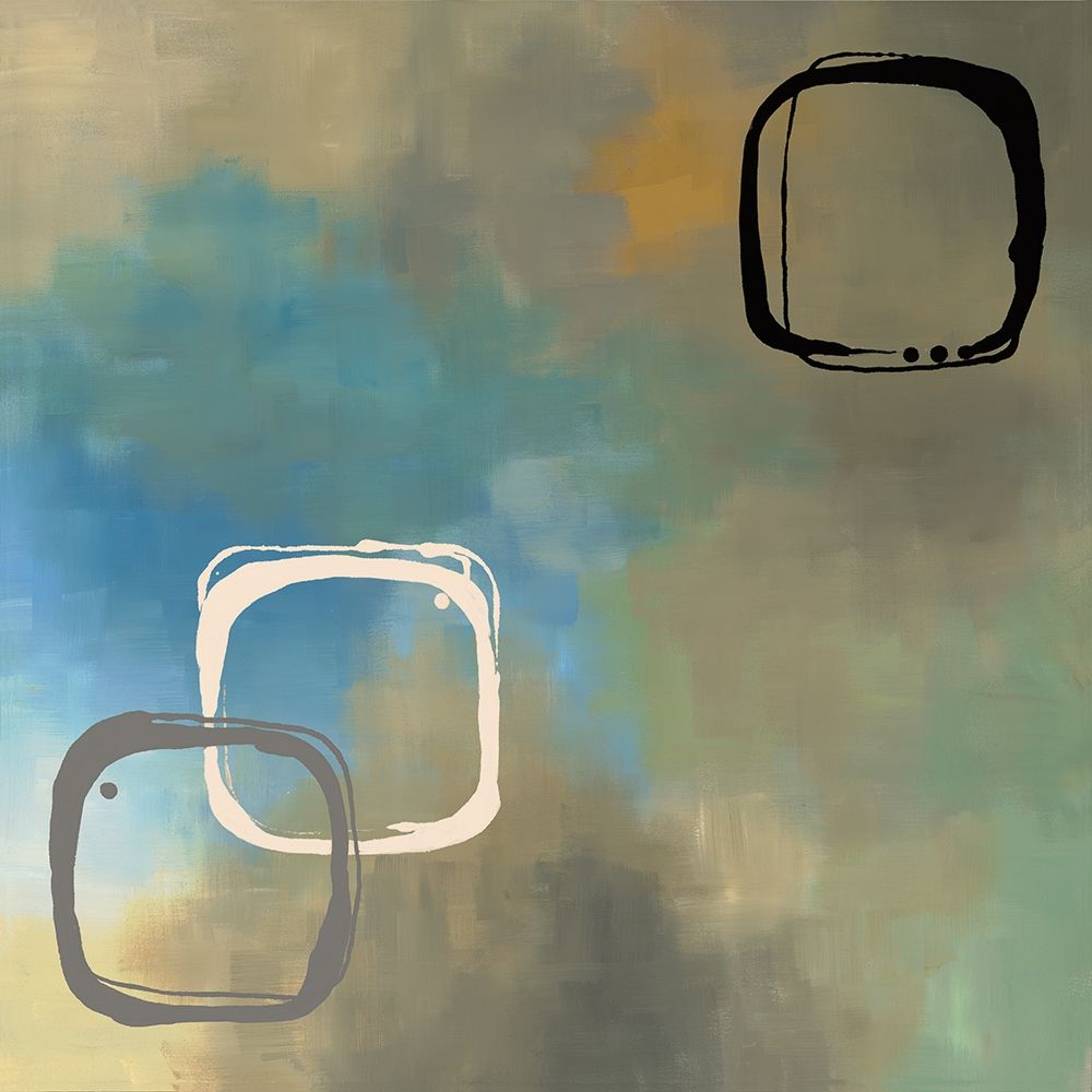 Retro Aqua I art print by Laurie Maitland for $57.95 CAD