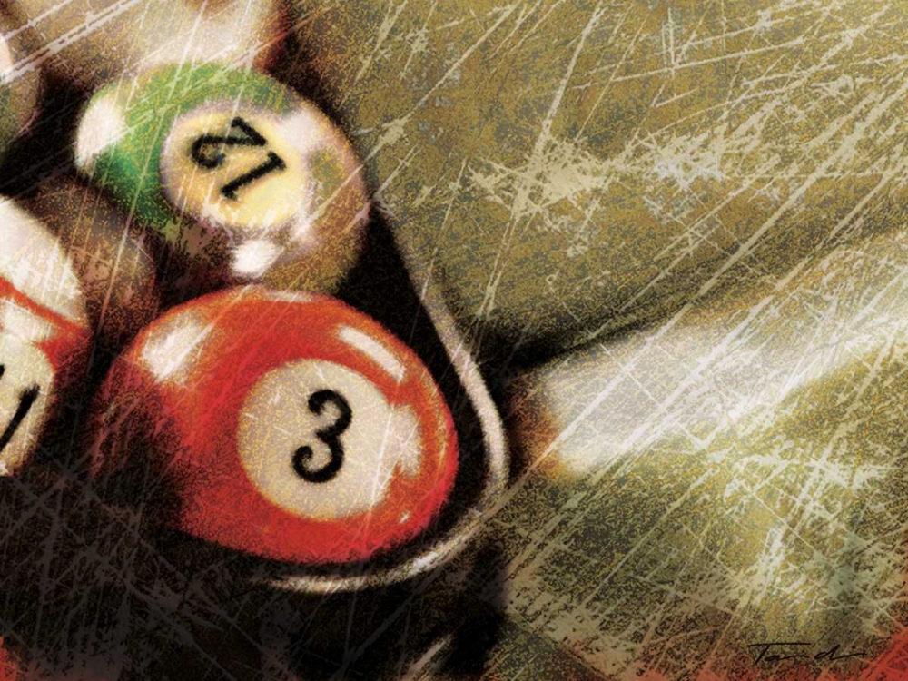 Opening Break Shot art print by Tandi Venter for $57.95 CAD