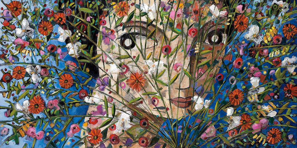 Woman and Flowers art print by Didier Lourenco for $57.95 CAD