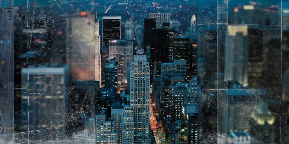 Blue Manhattan art print by Nathan Bailey for $57.95 CAD