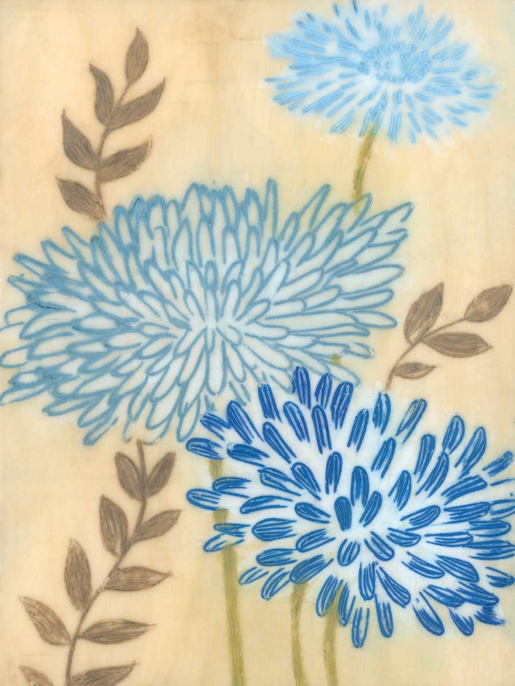 Blue Blooms I art print by MAJA for $57.95 CAD