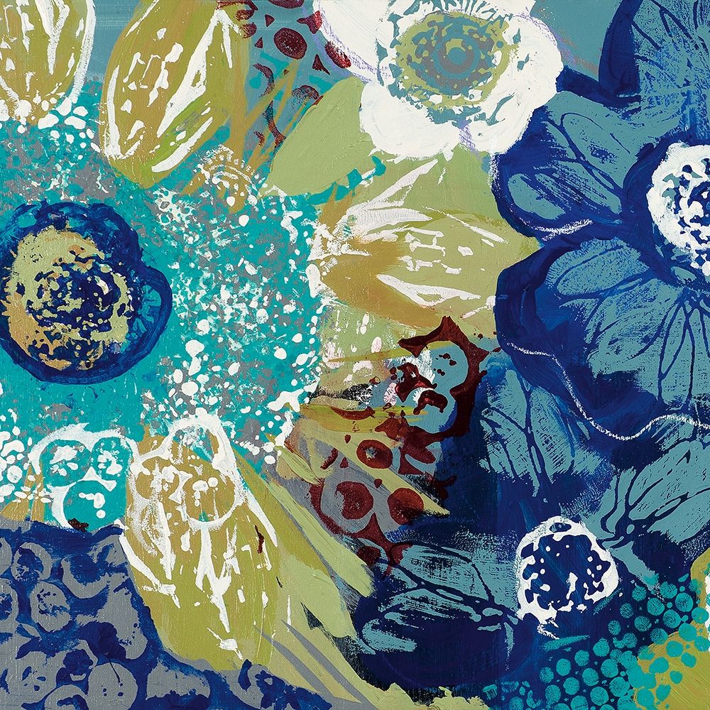 Garden Blues I art print by Leslie Bernsen for $57.95 CAD