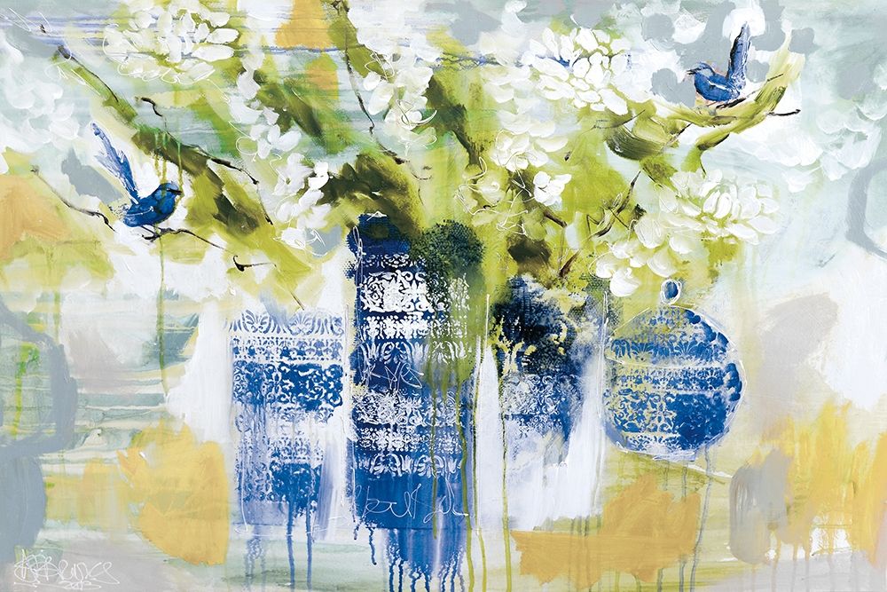 Blue Wrens art print by A. Jones for $57.95 CAD