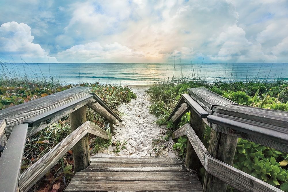 Welcome to the Beach art print by Celebrate Life Gallery for $57.95 CAD