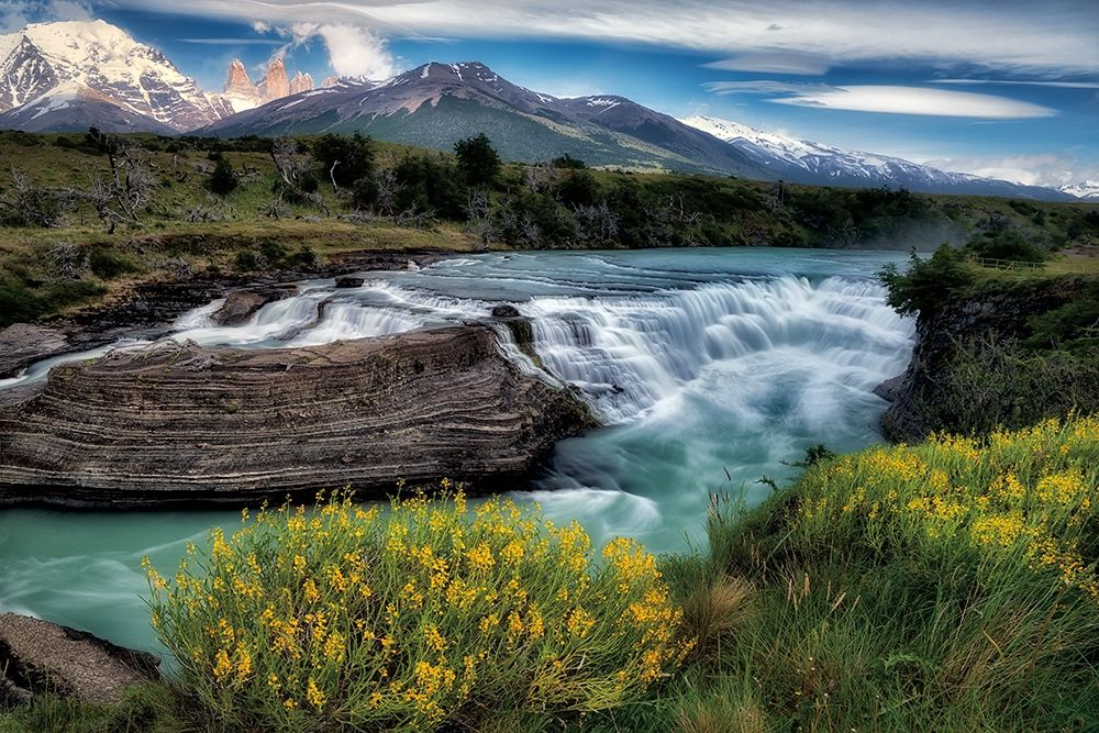 Rio Paine Waterfalls art print by Dennis Frates for $57.95 CAD