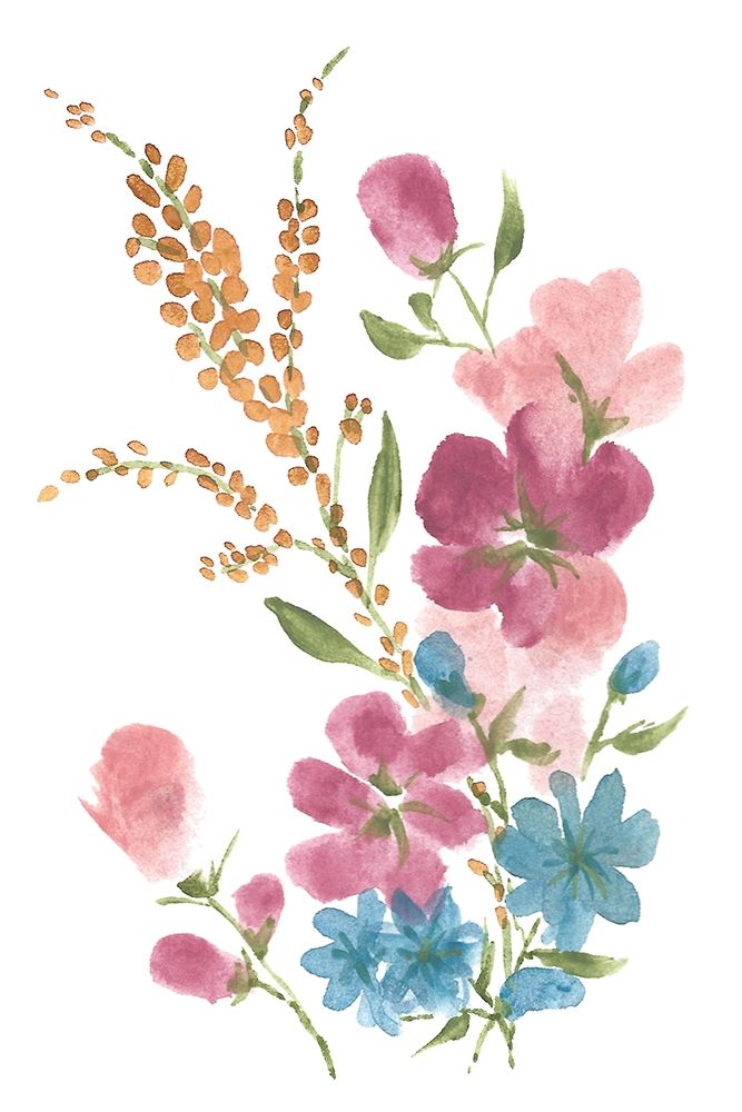 Boho Flower Bouquet I art print by Yvette St. Amant for $57.95 CAD