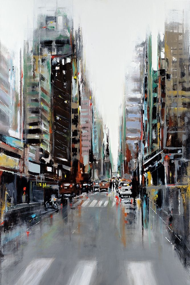 Bustling City art print by Aziz Kadmiri for $57.95 CAD