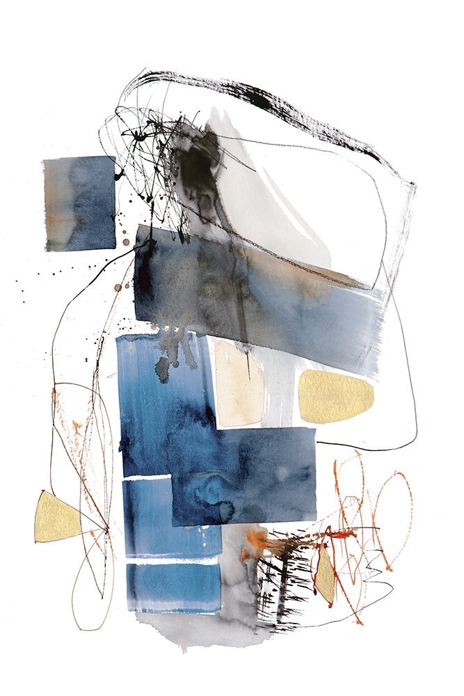 Blue Buzz I art print by Natasha Barnes for $57.95 CAD