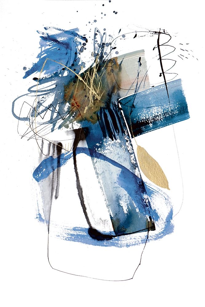 Blue Buzz II art print by Natasha Barnes for $57.95 CAD