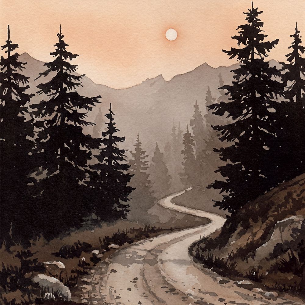 Misty Mountain I art print by Angelina Talino for $57.95 CAD