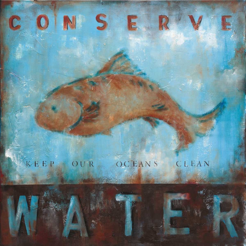 Conserve Water art print by Wani Pasion for $57.95 CAD