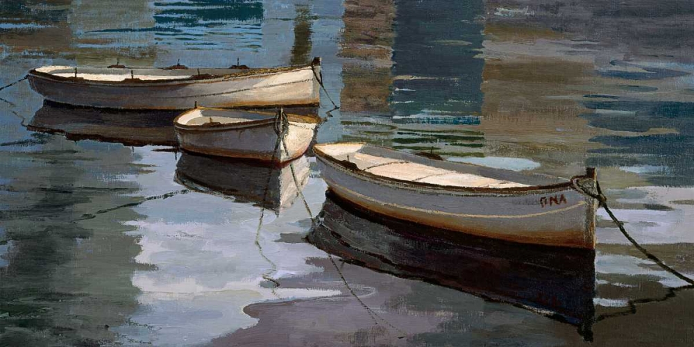 El Descanso de las Tres Barcas art print by Poch Romeu for $57.95 CAD