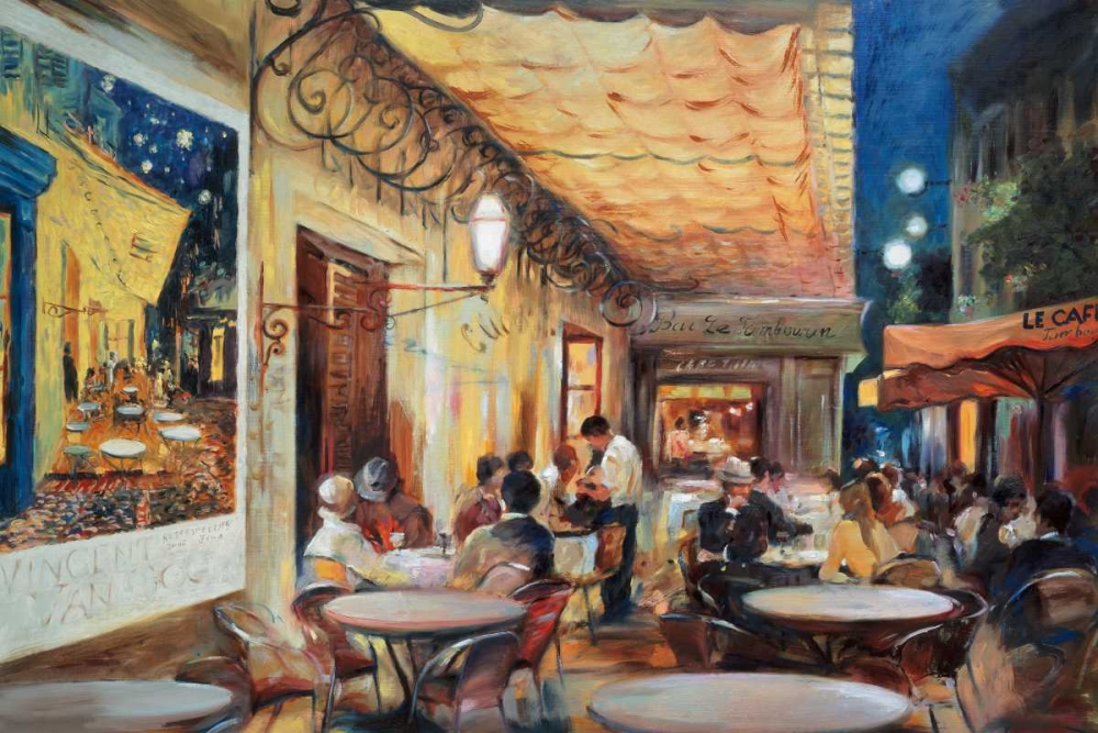 Cafe Van Gogh art print by Maria Zielinska for $57.95 CAD