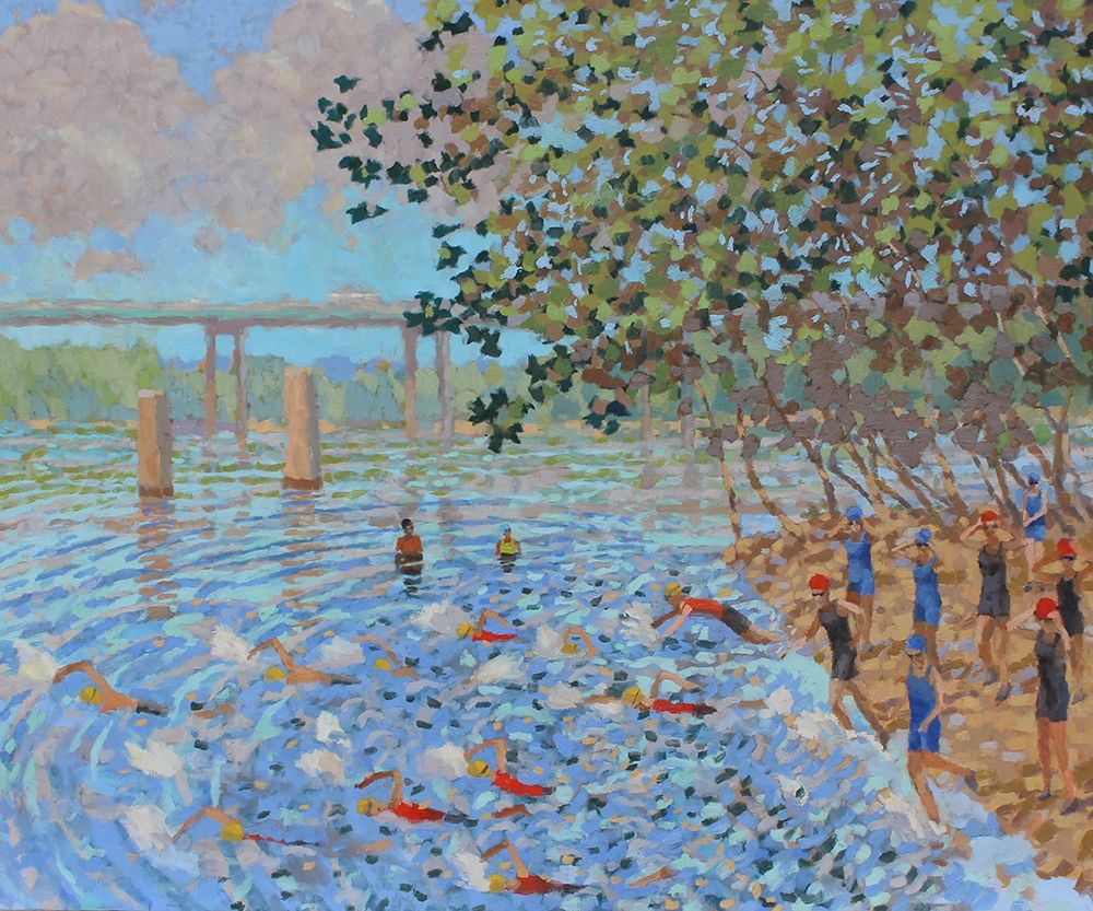 Sports Suite Terra Swimmers art print by Andra Bajility for $57.95 CAD