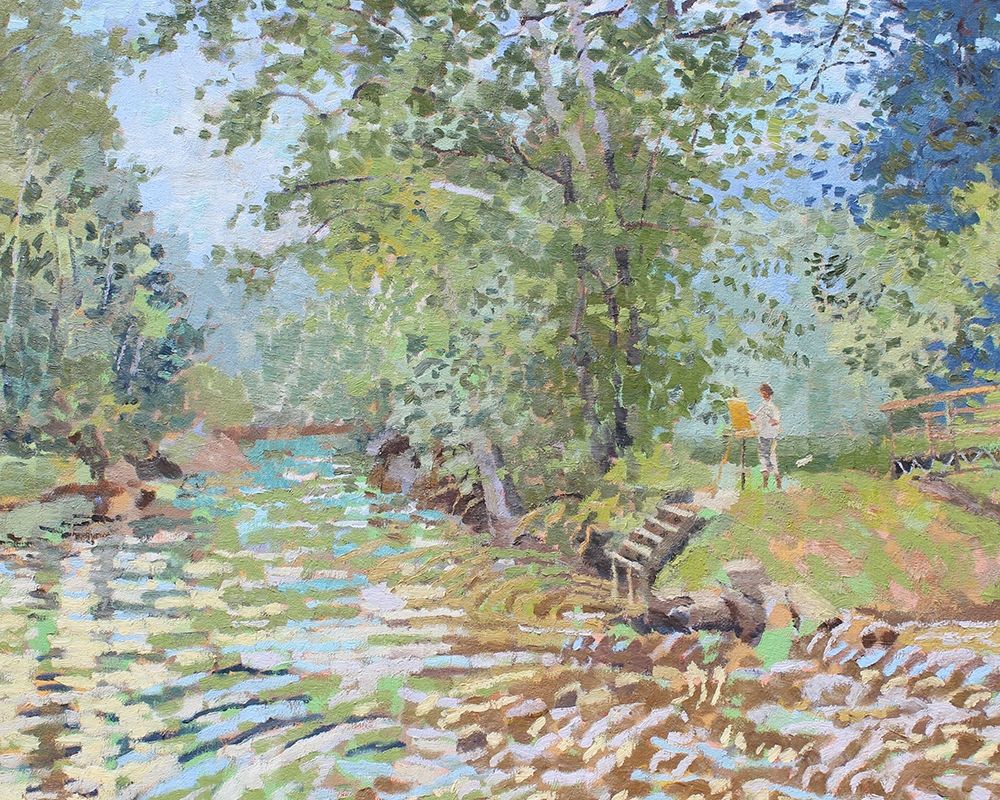 Nimrod Plein Air Painter art print by Andras Bajility for $57.95 CAD