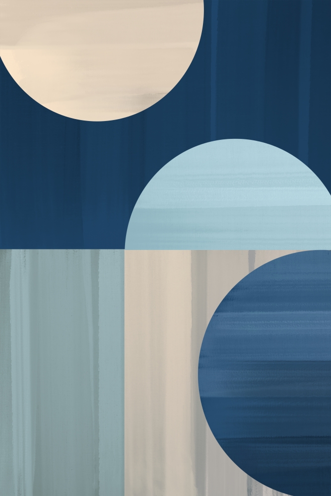Abstract Blue IV art print by Artic Frame Studio for $57.95 CAD