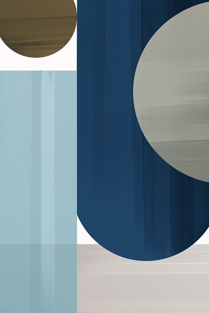 Abstract Blue V art print by Artic Frame Studio for $57.95 CAD