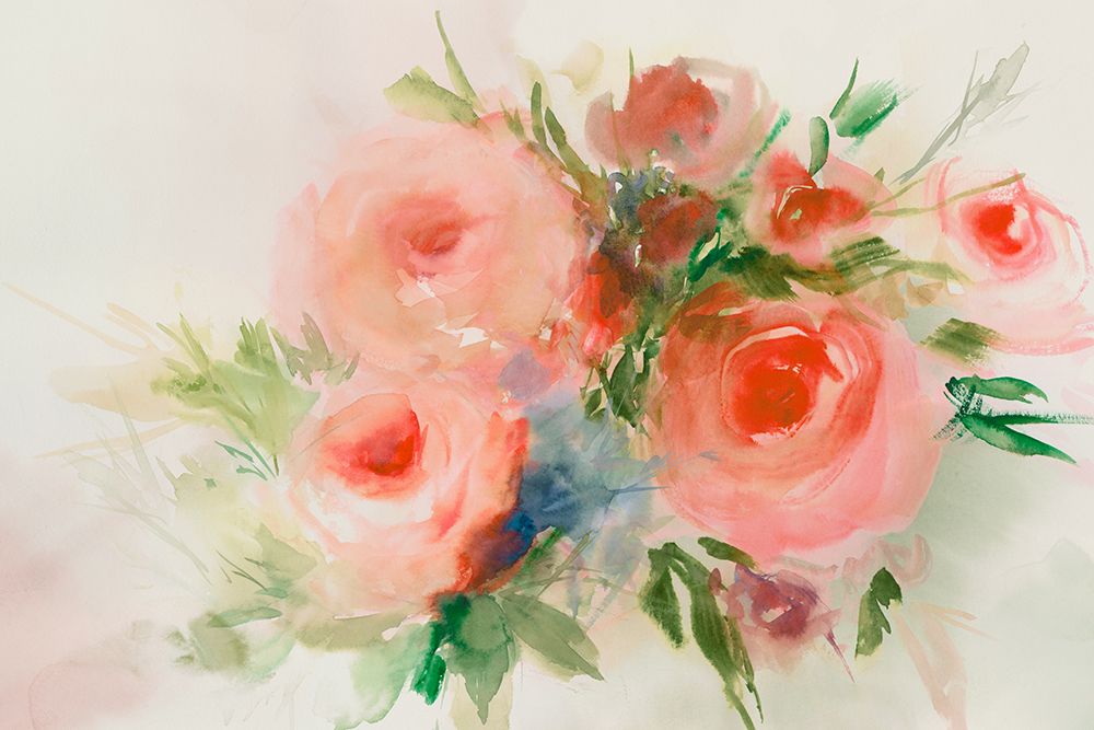 Dreamy Florals I art print by Aria K for $57.95 CAD