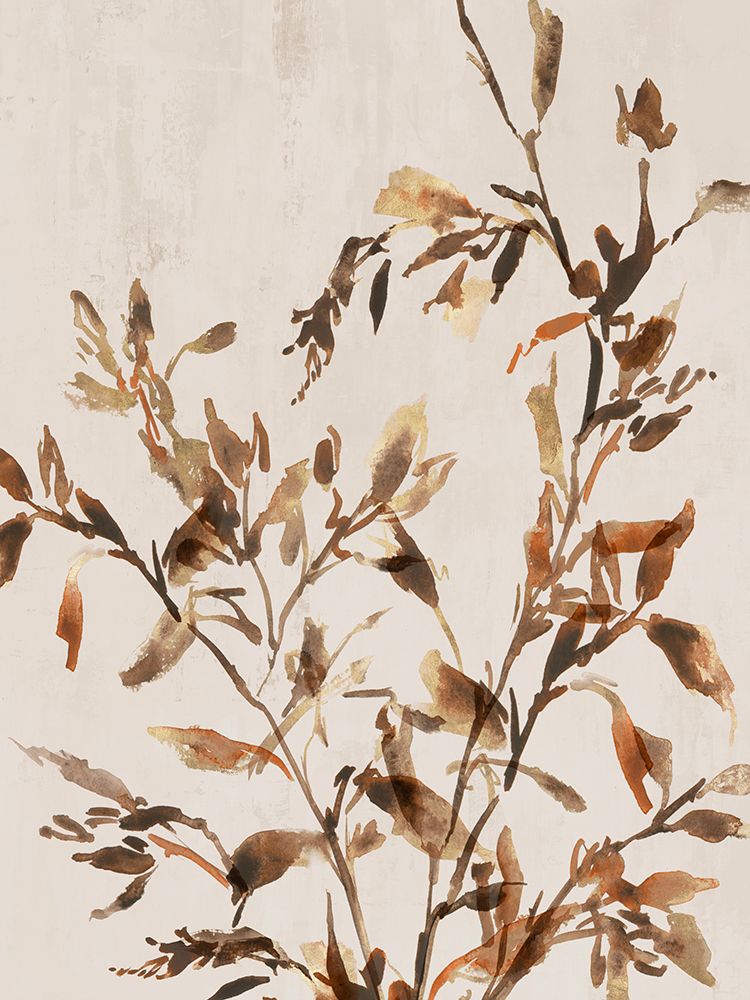 Golden Frond II art print by Aria K for $57.95 CAD