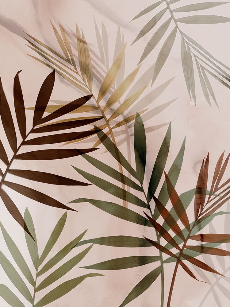 Subdued Leaves I art print by Aria K for $57.95 CAD