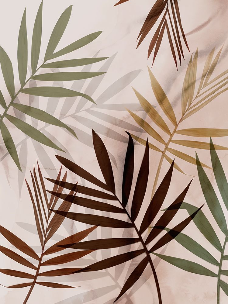 Subdued Leaves II art print by Aria K for $57.95 CAD
