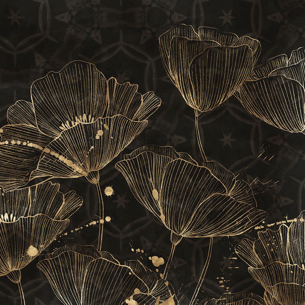 Midnight Blossoms I art print by Aria K for $57.95 CAD
