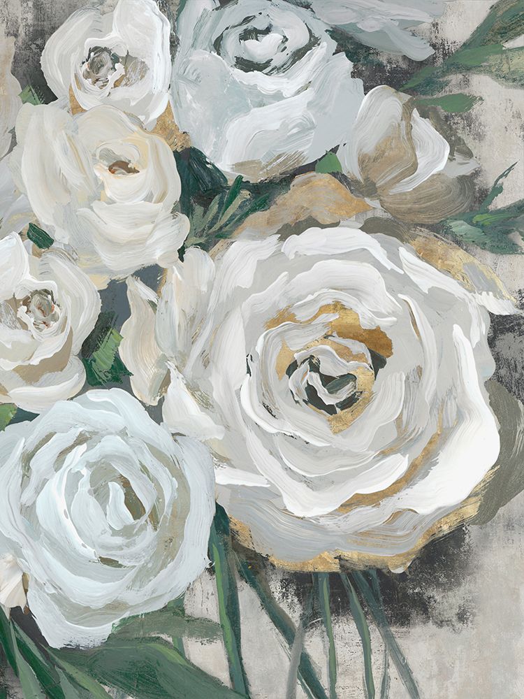 White Bouquet of Florals II art print by Aria K for $57.95 CAD