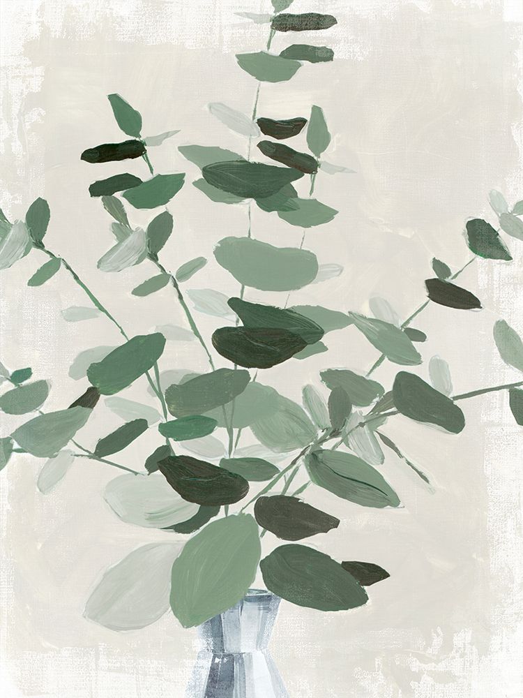 Green Leaves Vase II art print by Aria K for $57.95 CAD