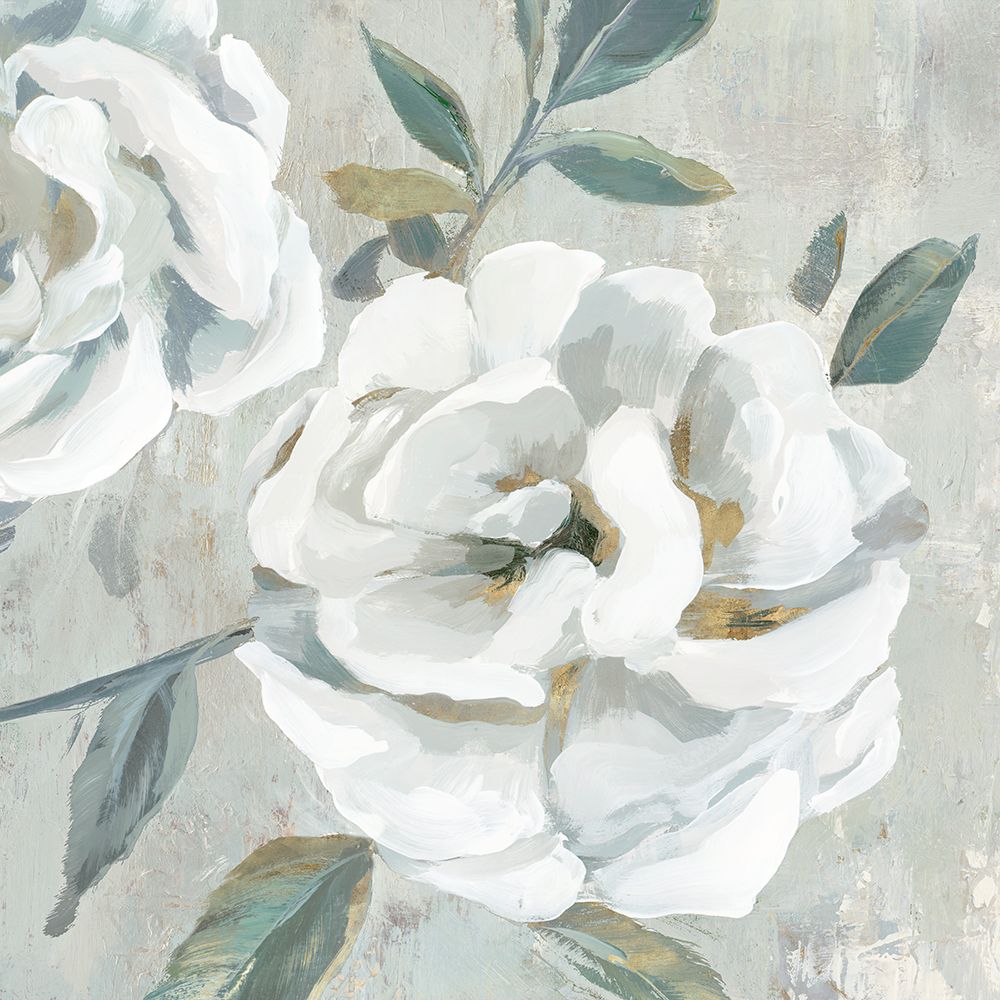 White Floral II art print by Aria K for $57.95 CAD