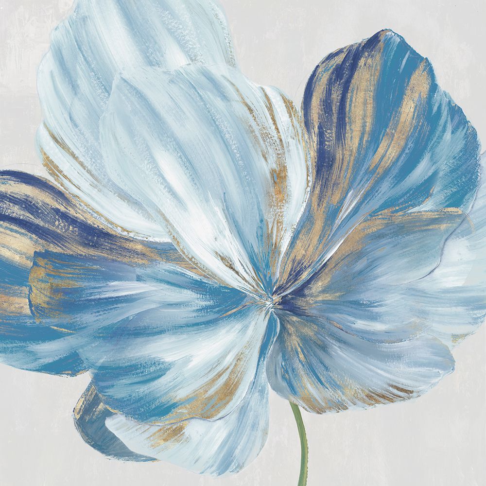 Big Blue Flower I art print by Aria K for $57.95 CAD