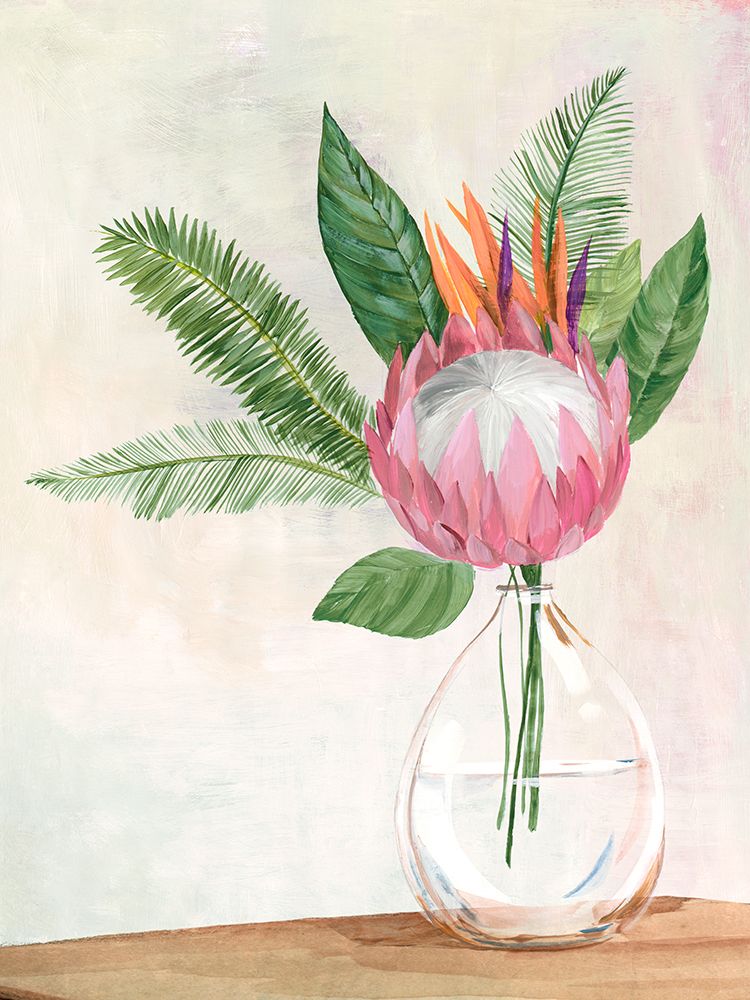 Tropical Vase II art print by Aria K for $57.95 CAD