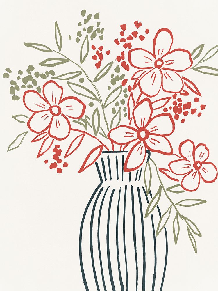 Botanical Simplicity I art print by Aria K for $57.95 CAD