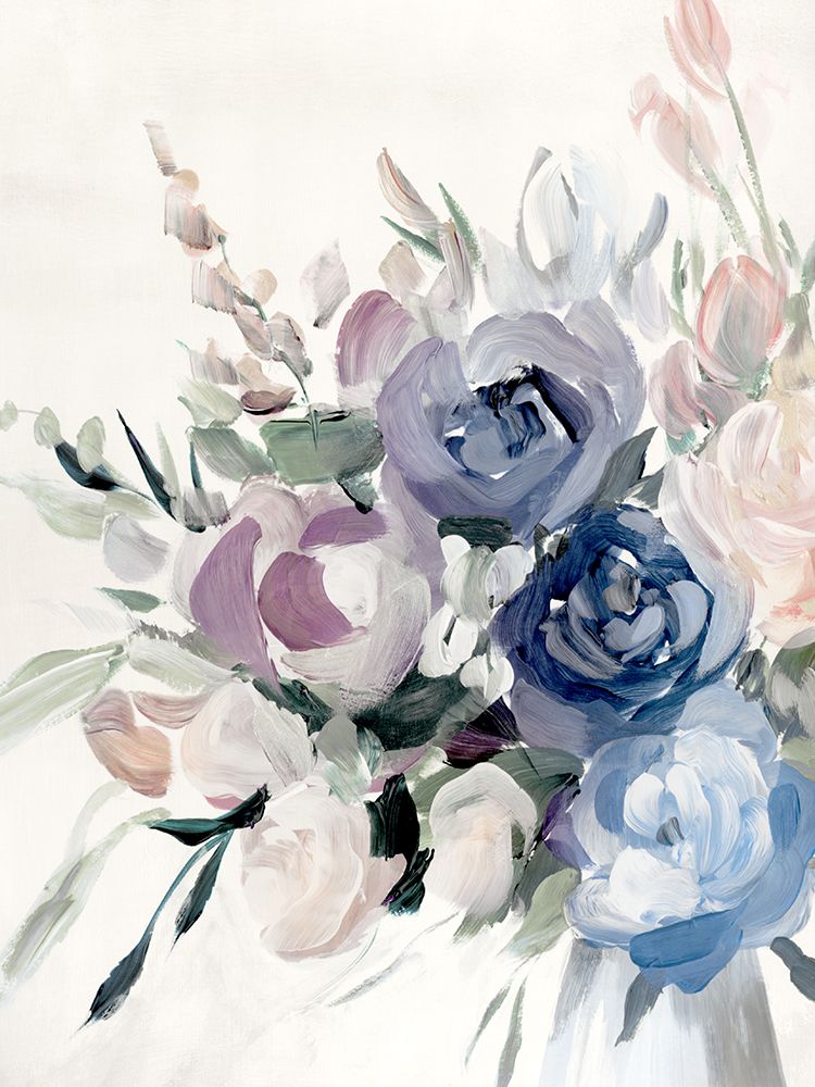 Blissful Blue I art print by Aria K for $57.95 CAD