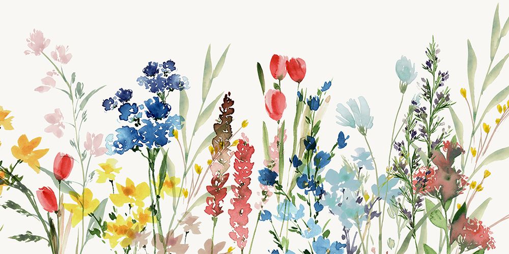 Spring Blooms in Soft Watercolor art print by Aria K for $57.95 CAD