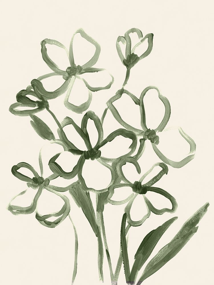 Monochrome Leaves in Contrast II art print by Aria K for $57.95 CAD