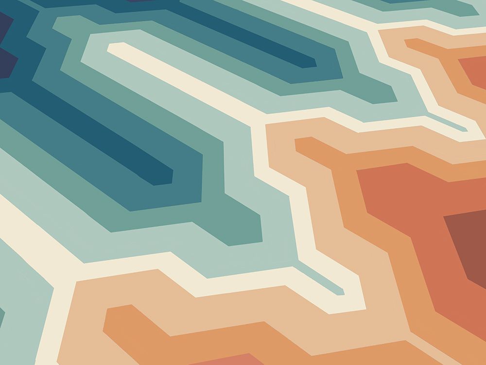 Funky Geo I art print by Emma Peal for $57.95 CAD
