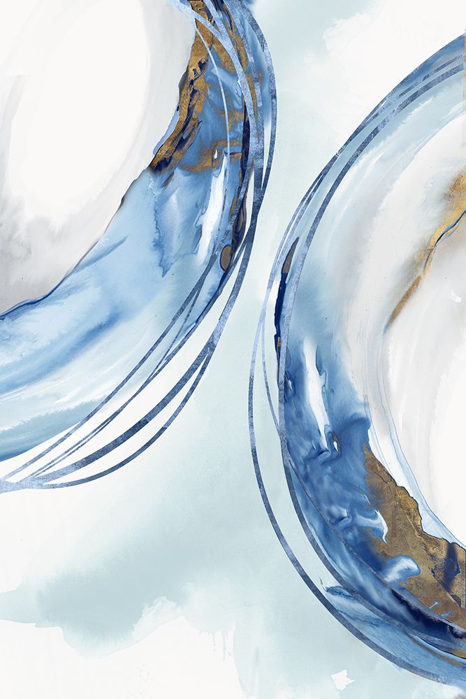 Blue Water Rings I art print by Emma Peal for $57.95 CAD