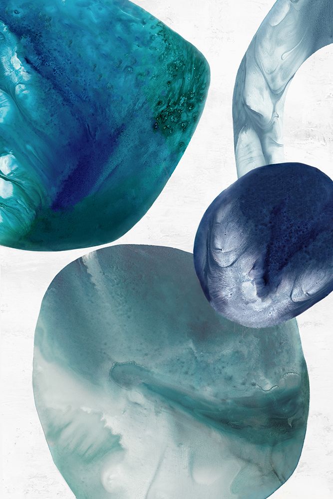 Organic Blue Rocks II art print by Emma Peal for $57.95 CAD