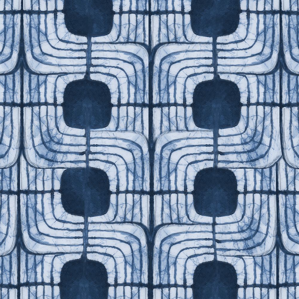 Blue Batik II art print by Emma Peal for $57.95 CAD