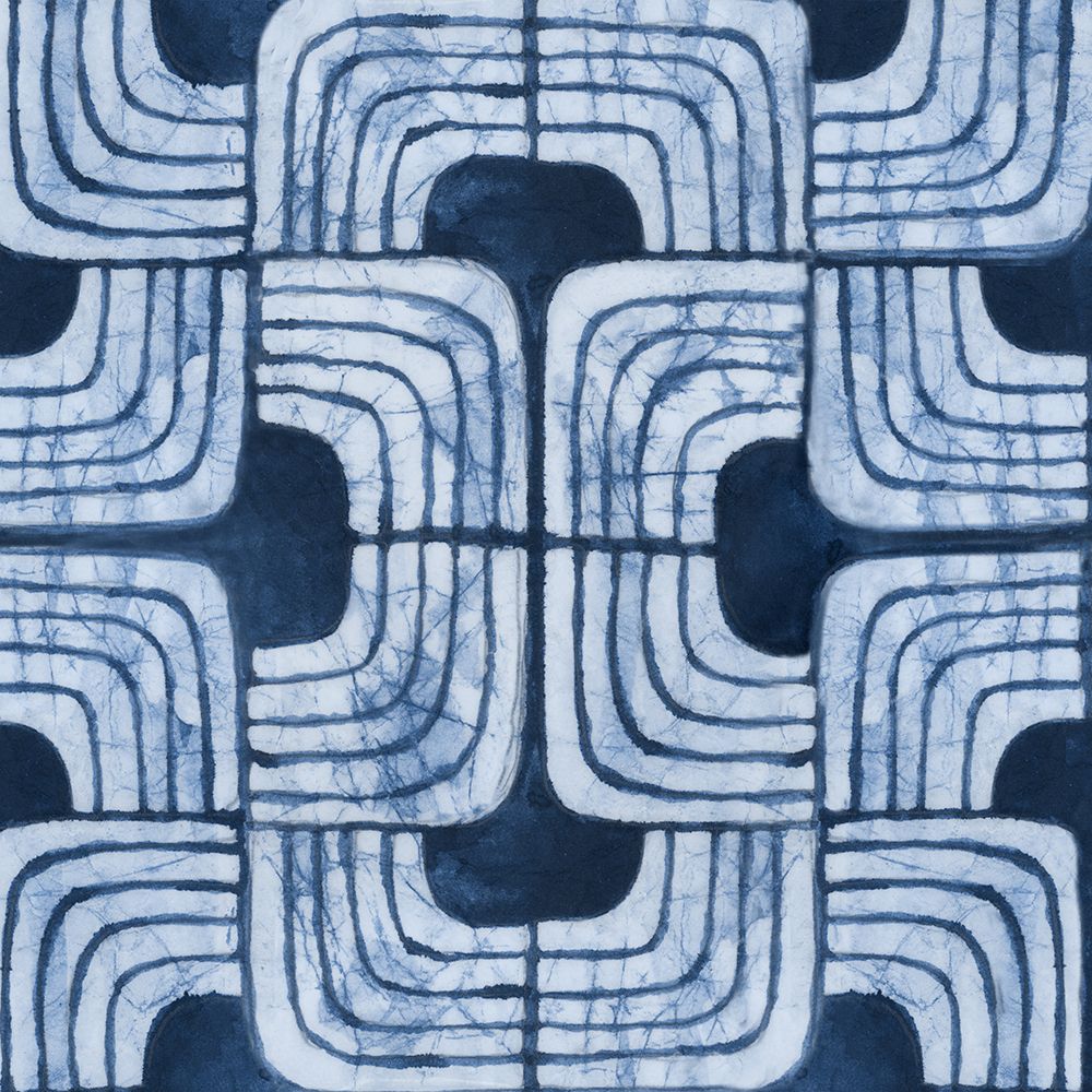 Blue Batik III art print by Emma Peal for $57.95 CAD