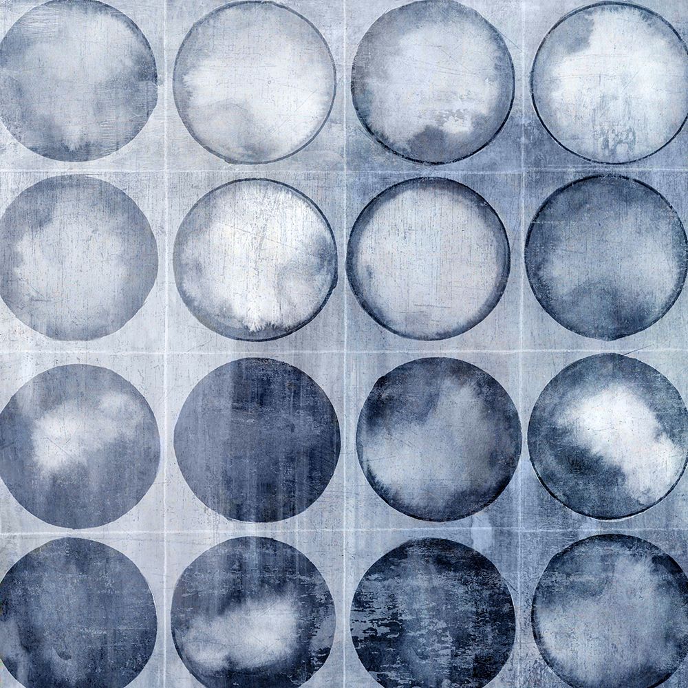 Circles of Blue I art print by Emma Peal for $57.95 CAD