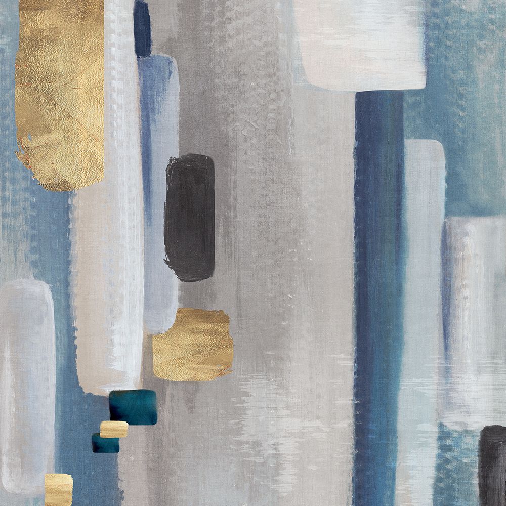 Blues of Klimt I art print by Emma Peal for $57.95 CAD