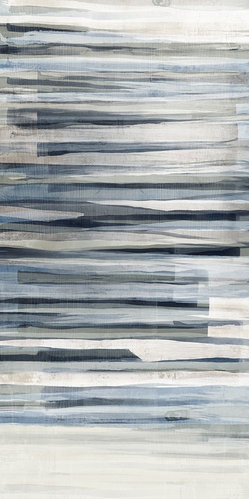 Watercolour Blue Lines I art print by Emma Peal for $57.95 CAD